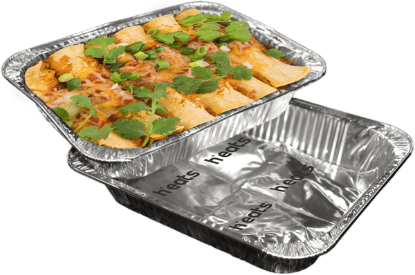 Half-pan self-heating food warming pads - 6 pack