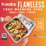 Half-pan self-heating food warming pads - 72 pack