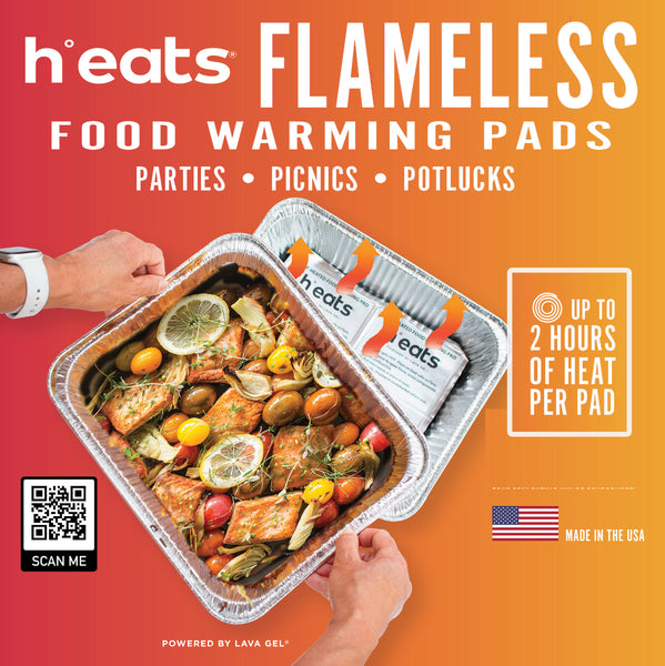 Half-pan self-heating food warming pads - 6 pack – H°eats