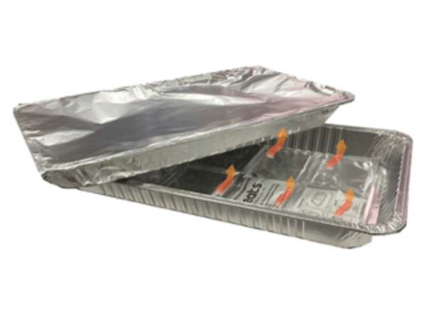 Full-pan self-heating food warming pads - 72 pack